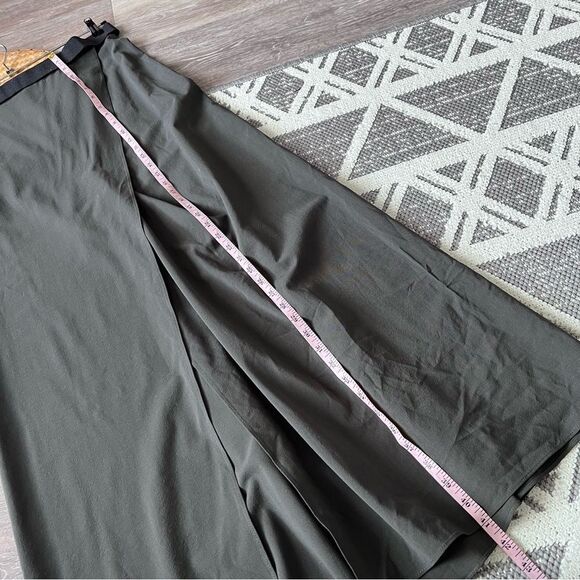 Brunello cucinelli wool blend wrap front maxi skirt in gray women’s 6 - Picture 2 of 7